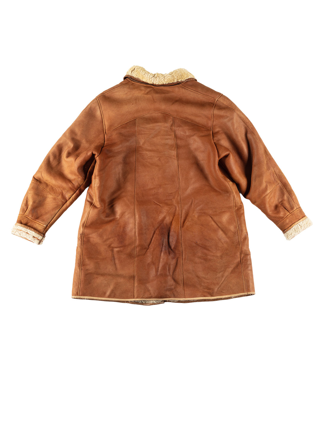 Vintage 90's Women Sheepskin Coat in BrownMN608