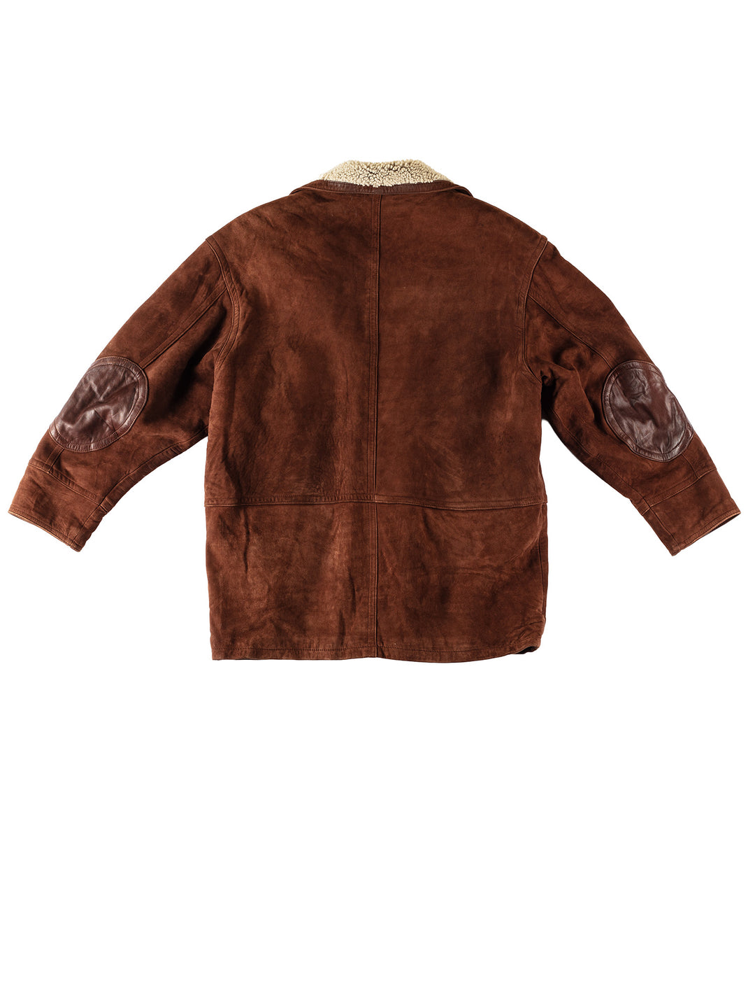 Vintage 80's Men Suede Coat in BrownVN364