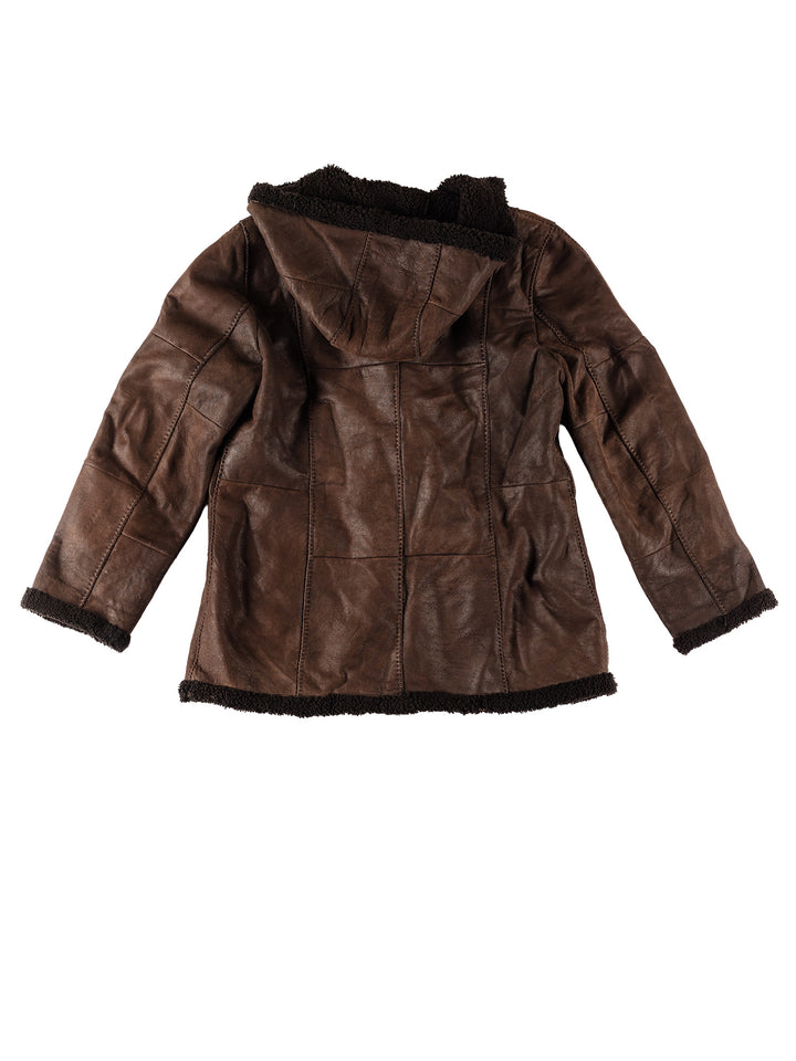 Vintage 70's Women Sheepskin Coat in BrownMN606