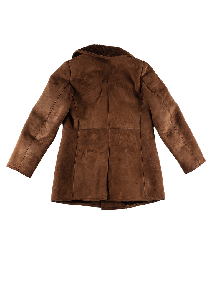 Vintage 70's Men Sheepskin Coat in BrownVN622