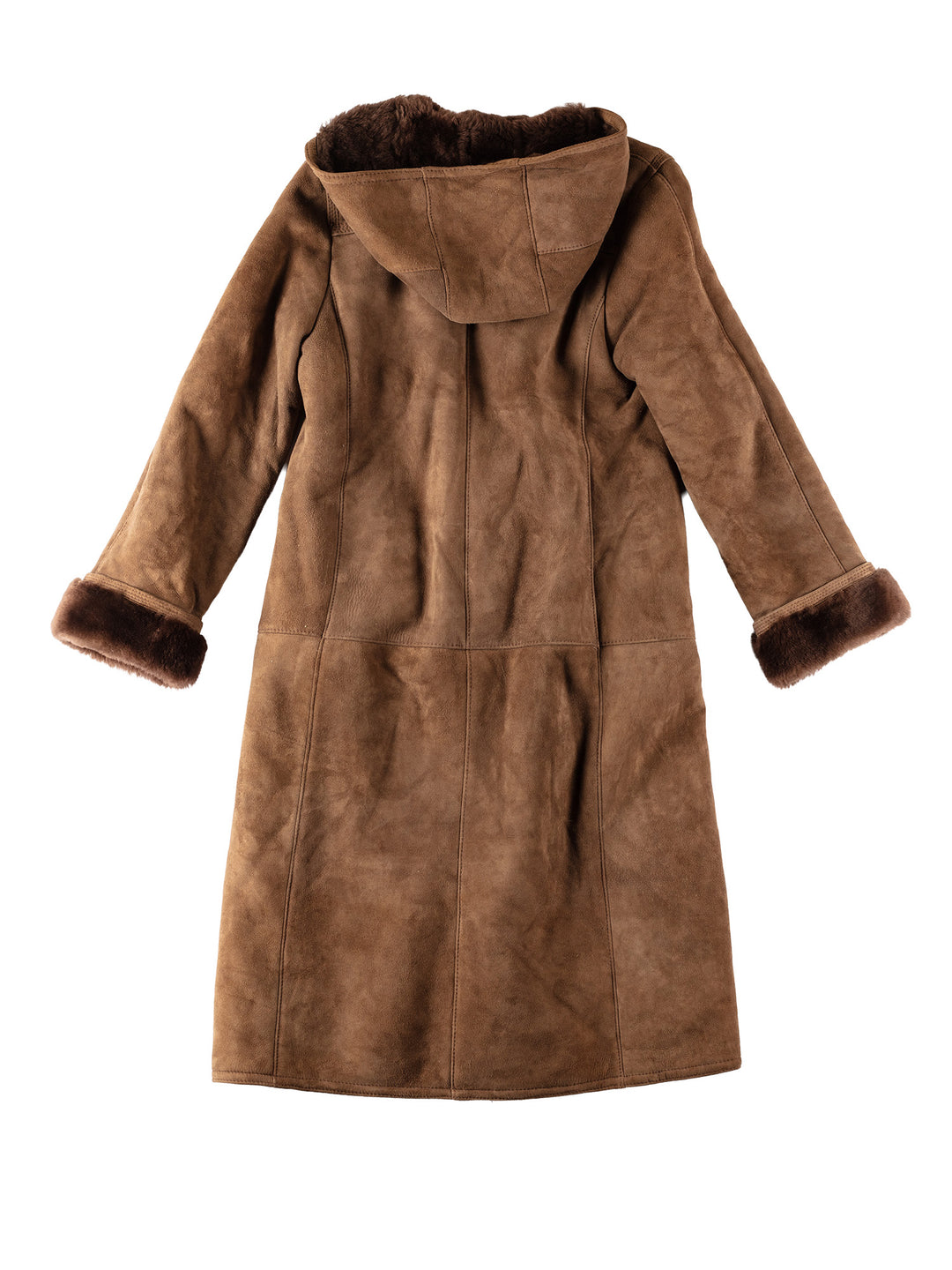Vintage 70's Women Sheepskin Coat in BrownMN549