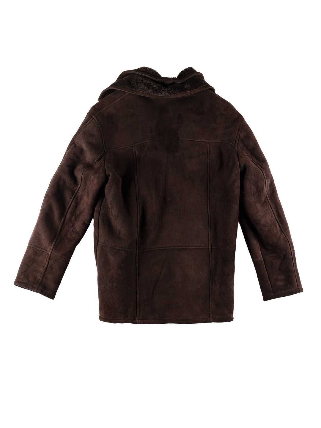 Vintage 80's Men Sheepskin Coat in BrownVN779