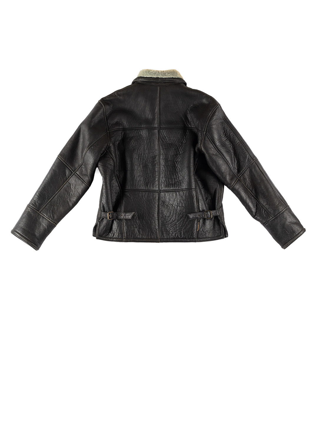 Vintage 80's Men Sheepskin Jacket in BlackVN668