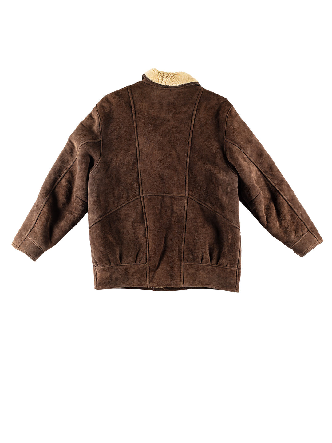 Vintage 80's Men Sheepskin Coat in BrownVN781