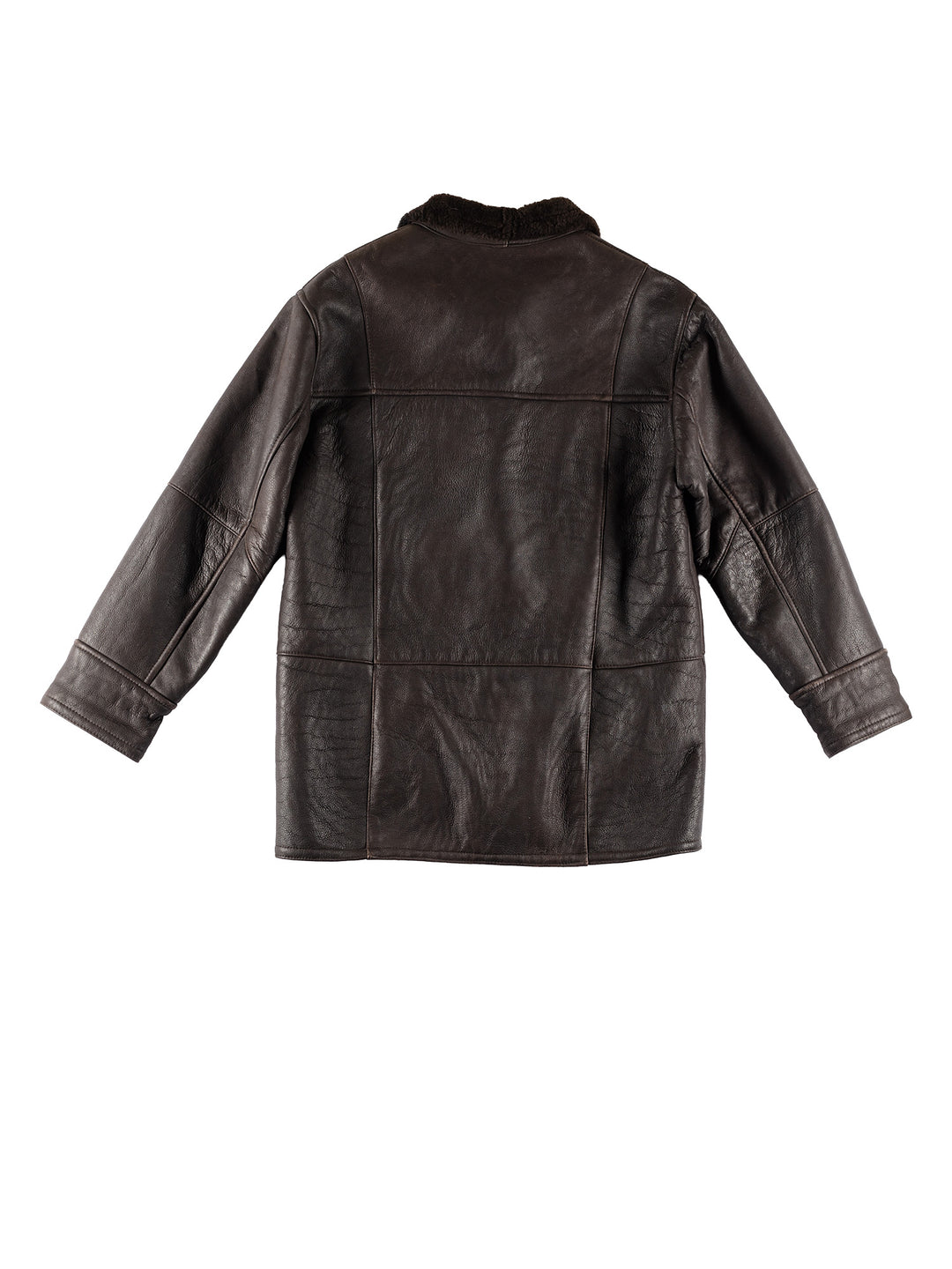 Vintage 80's Men Sheepskin Coat in BrownVN774