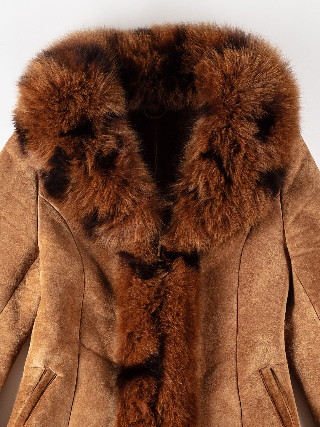 Vintage 70's Women Sheepskin Coat in BrownMN565