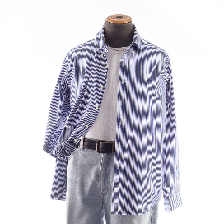 Vintage 90's Men Ralph Lauren Shirt in Blue