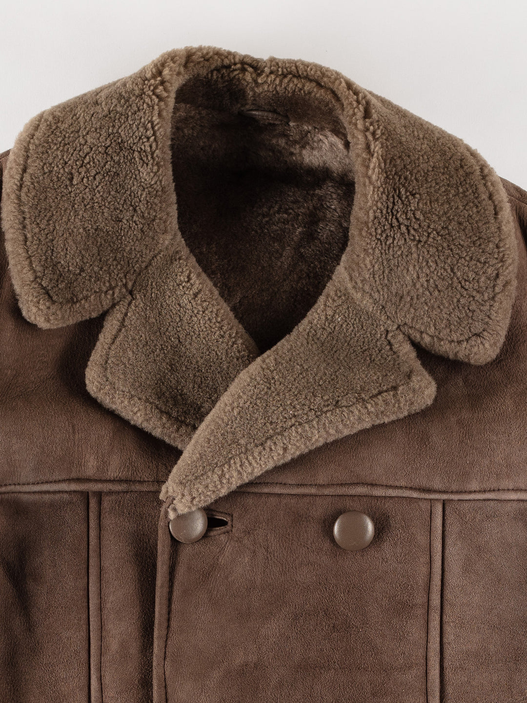 Vintage 70's Men Sheepskin Coat in BrownVN686