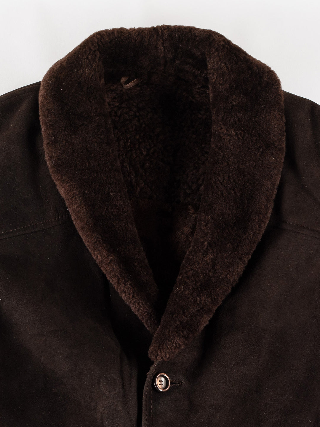 Vintage 70's Men Sheepskin Coat in BrownVN670