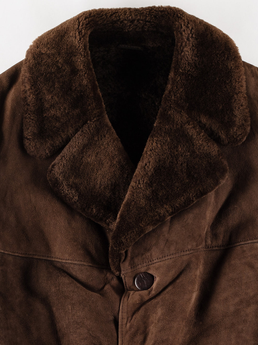Vintage 70's Men Sheepskin Coat in BrownVN770