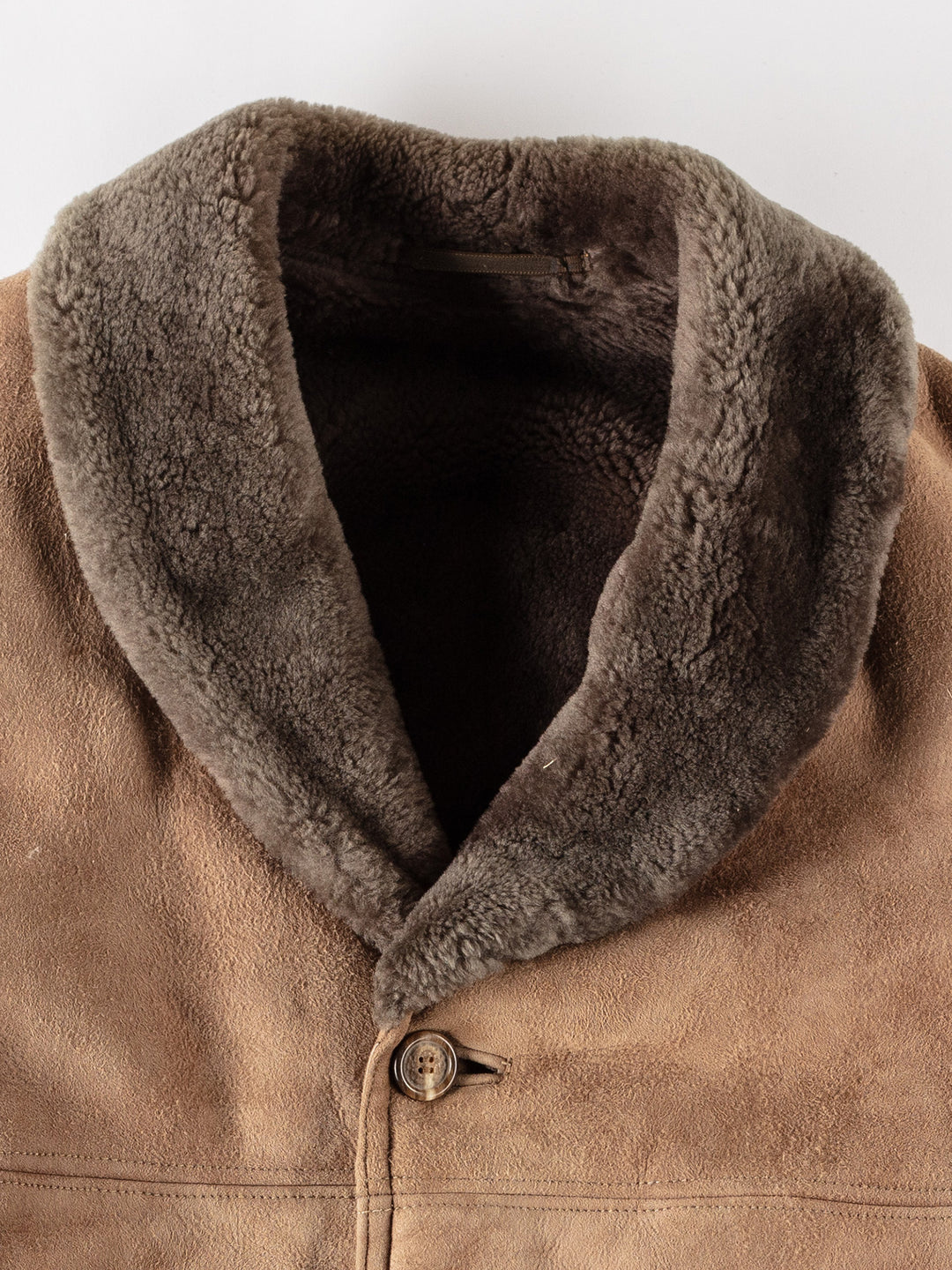 Vintage 70's Men Sheepskin Coat in BeigeVN525