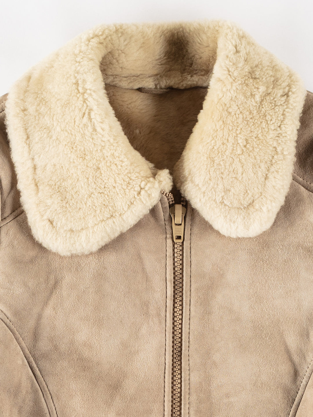 Vintage 70's Men Sheepskin Jacket in BeigeVN662