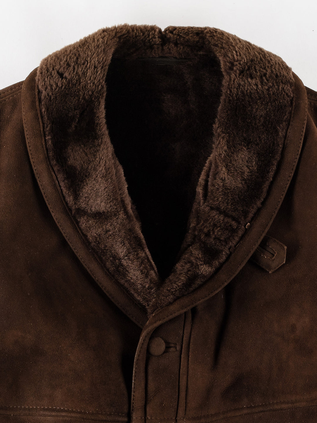 Vintage 70's Men Sheepskin Coat in BrownVN771