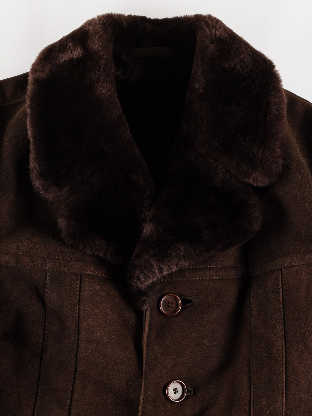 Vintage 70's Men Sheepskin Coat in BrownVN727