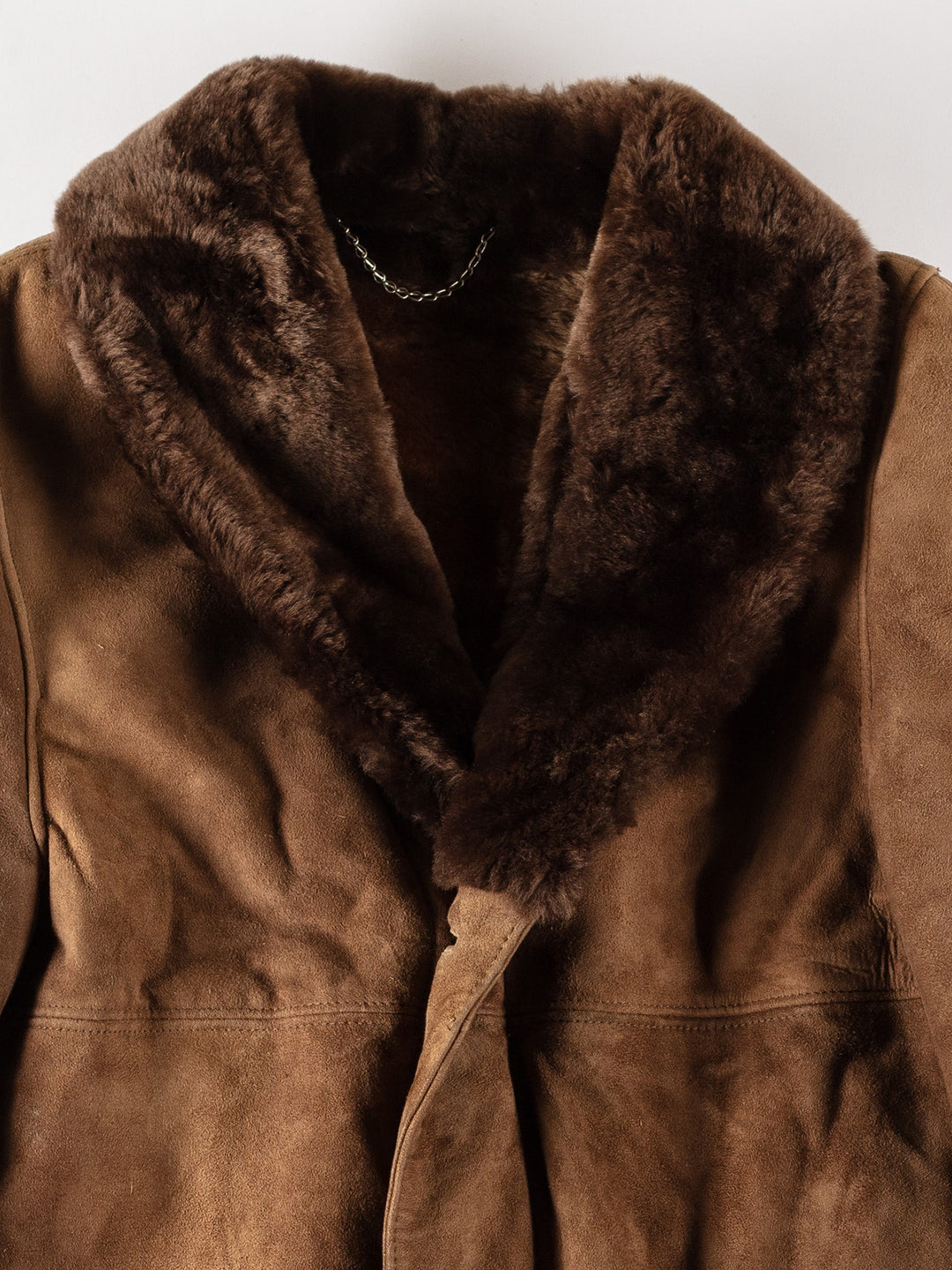 Vintage 70's Men Sheepskin Coat in BrownVN514