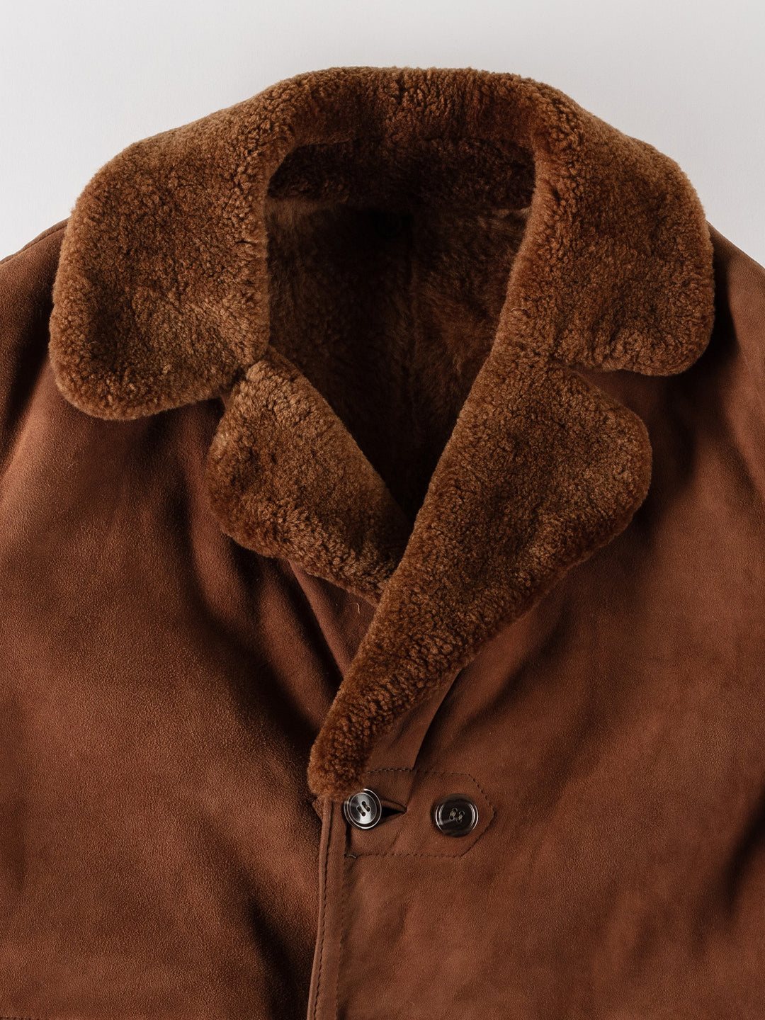 Vintage 70's Men Sheepskin Coat in BrownVN541