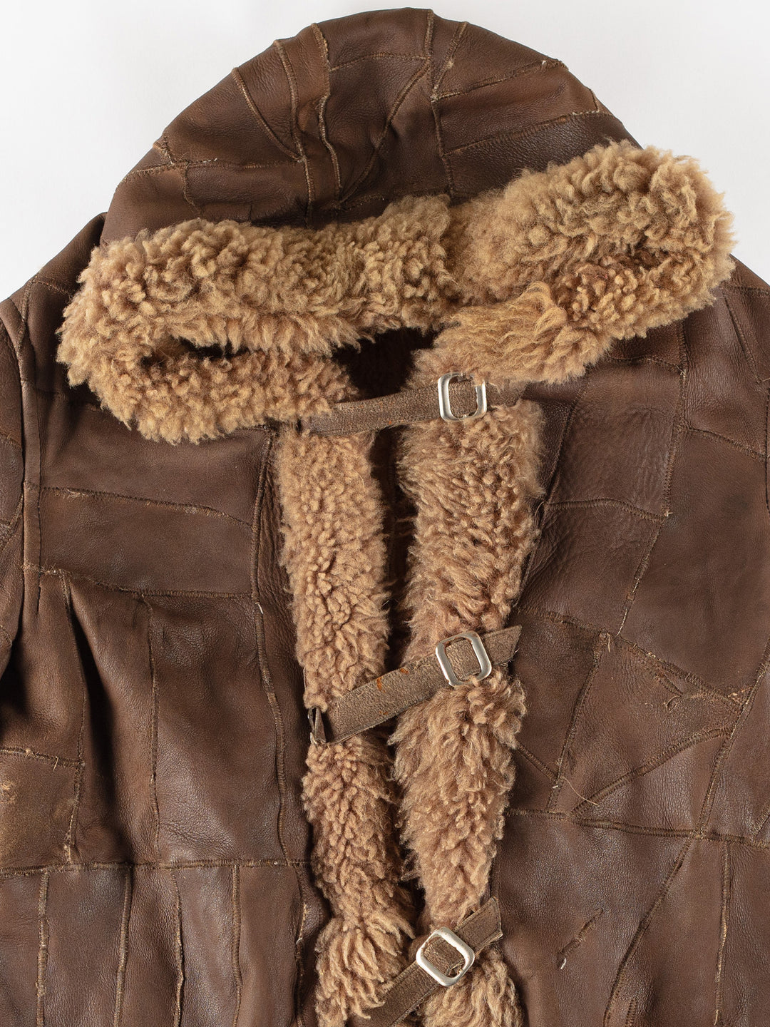 Vintage 70's Women Sheepskin Coat in BrownMN759