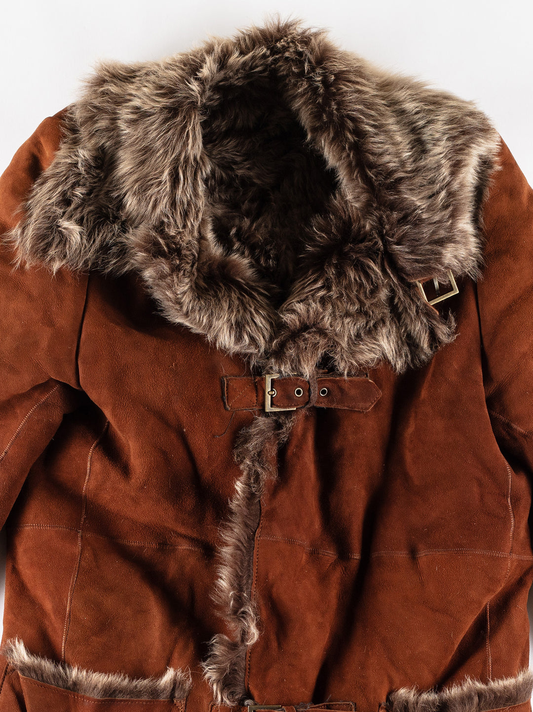 Vintage 70's Women Sheepskin Coat in MN819