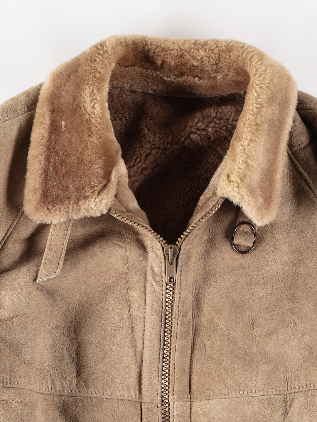 Vintage 70's Men Sheepskin Jacket in BeigeVN666