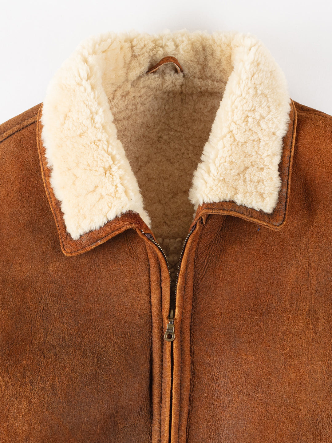 Vintage 90's Men Sheepskin Coat in BrownVN274