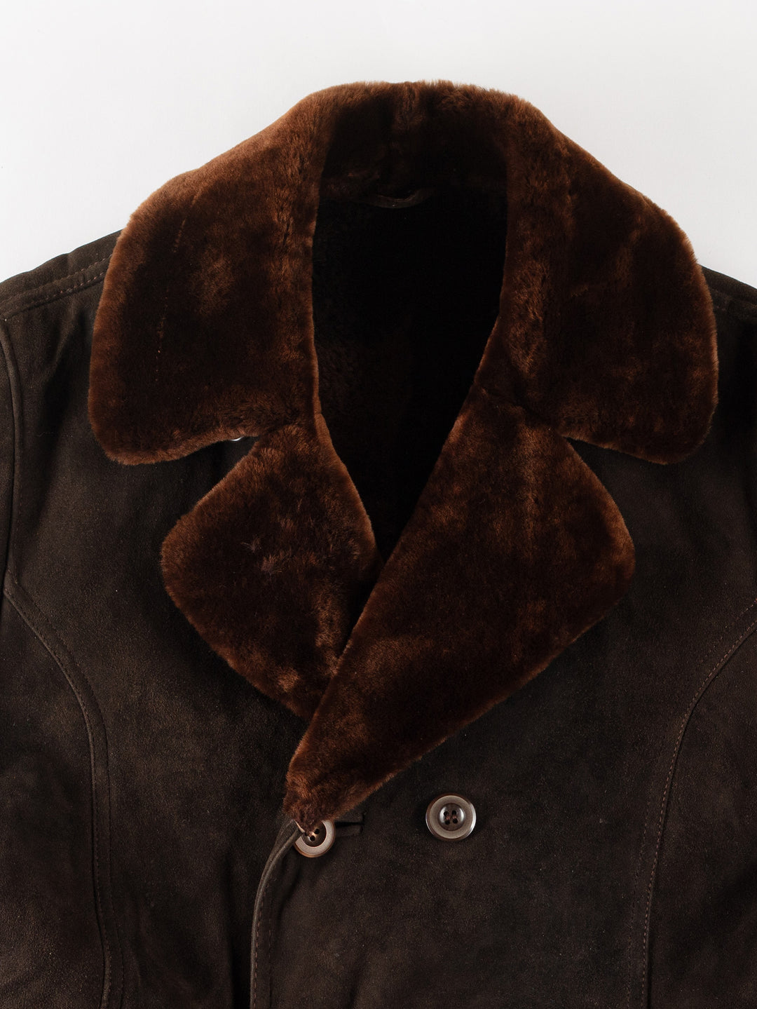 Vintage 70's Men Sheepskin Coat in BrownVN270