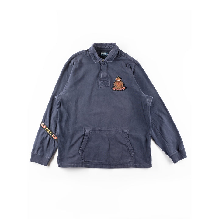 Vintage 00's Men Ralph Lauren Rugby Sweatshirt with Crest