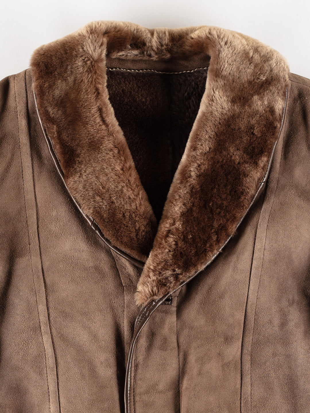 Vintage 70's Men Sheepskin Coat in BrownVN725