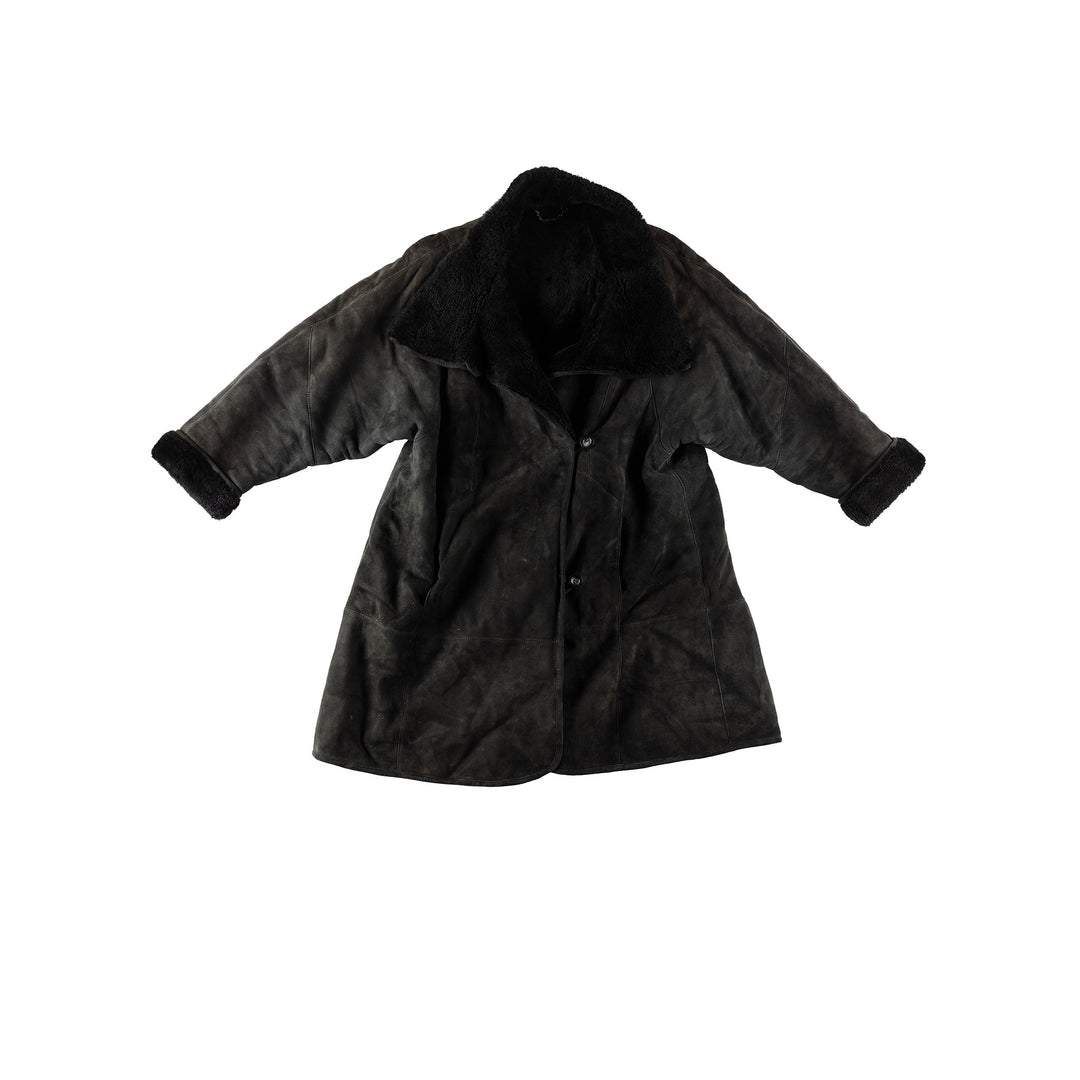 Vintage 80's Women Sheepskin Coat in MN468