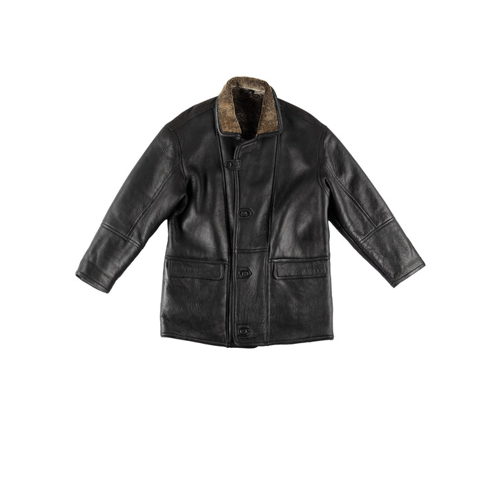 Vintage 80's Men Sheepskin Coat in VN721