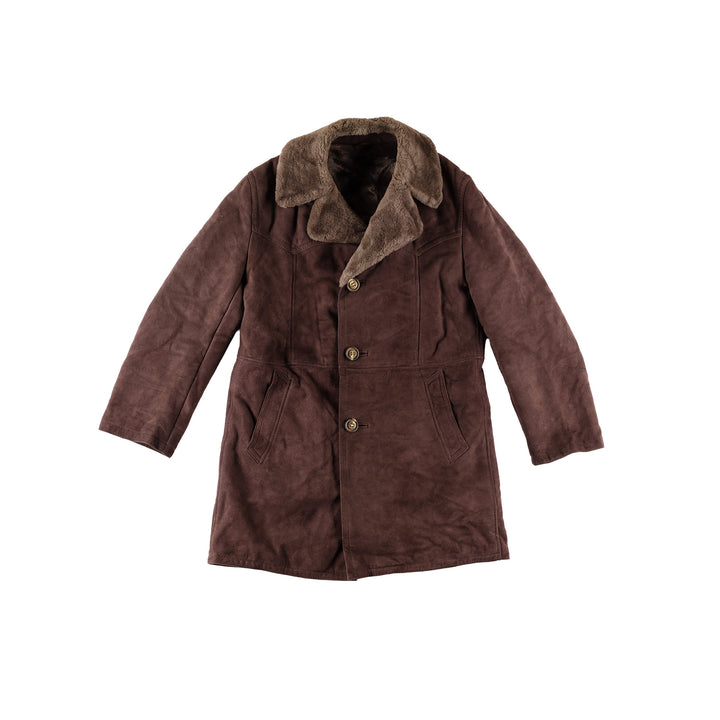 Vintage 70's Men Sheepskin Coat in BrownVN570