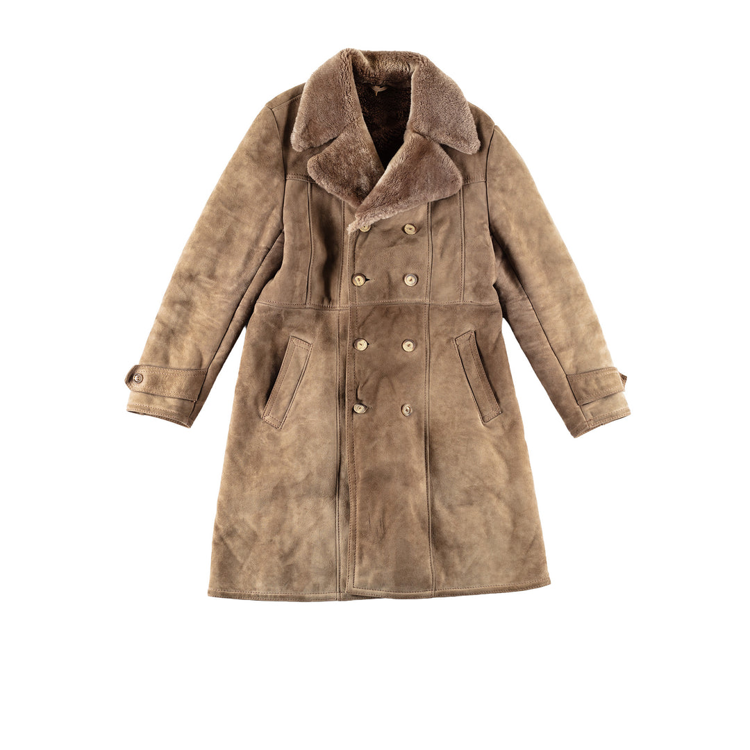 Vintage 70's Men Sheepskin Coat in BeigeVN723