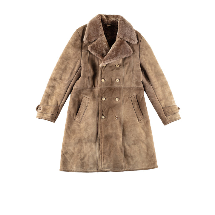 Vintage 70's Men Sheepskin Coat in BeigeVN723