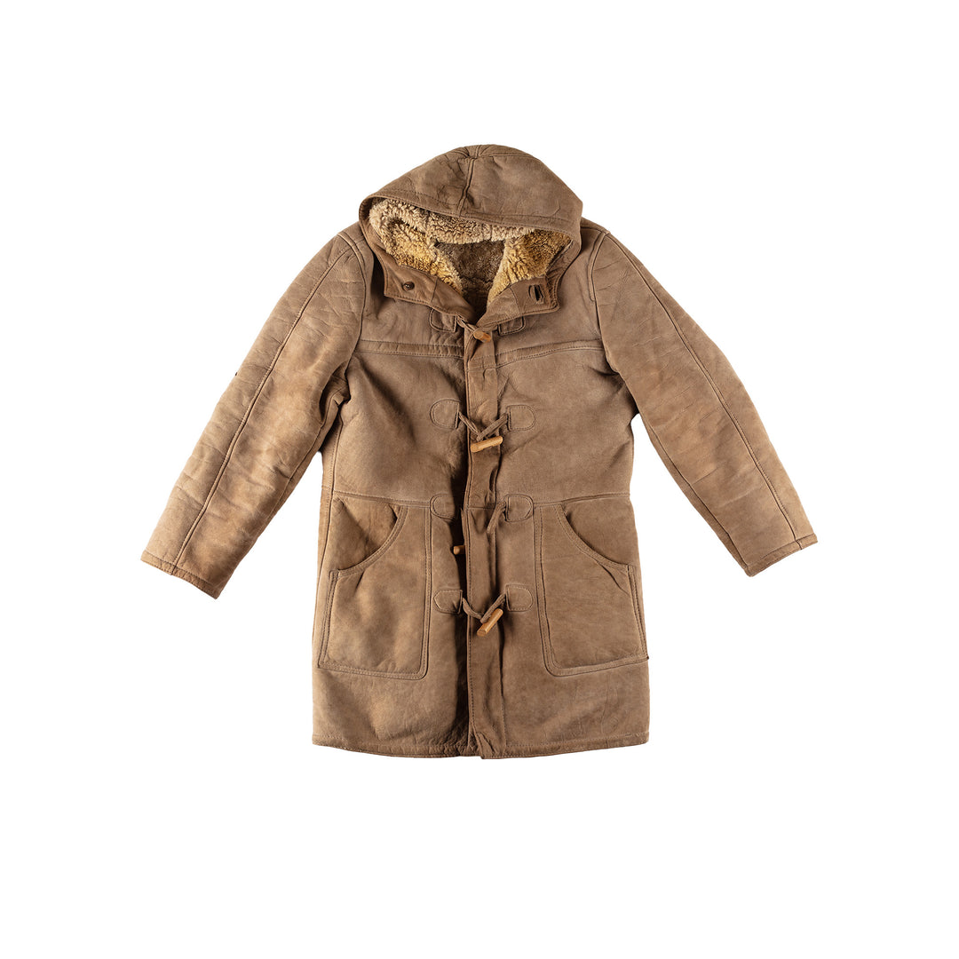 Vintage 70's Men Sheepskin Coat in BeigeVN551