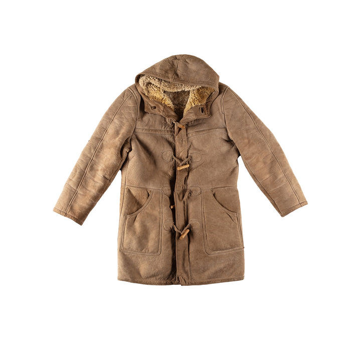 Vintage 70's Men Sheepskin Coat in BeigeVN551