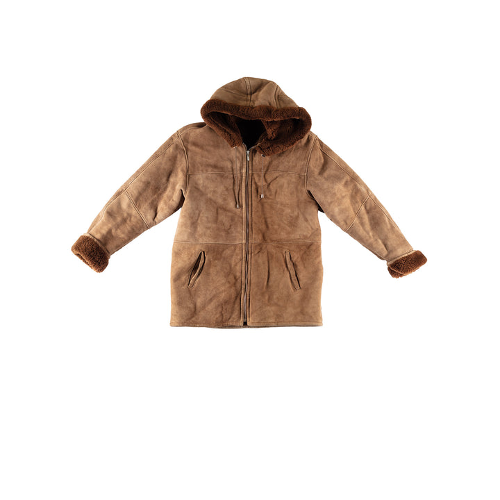 Vintage 70's Women Sheepskin Coat in BrownMN441