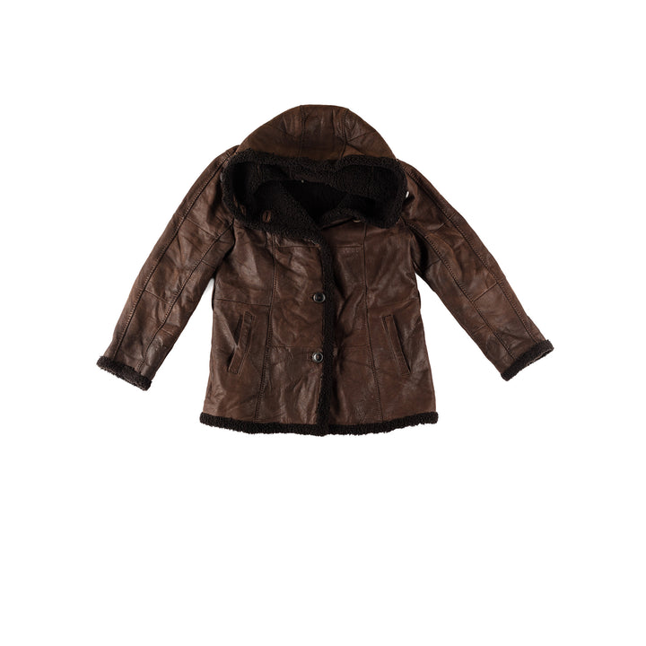Vintage 70's Women Sheepskin Coat in BrownMN606