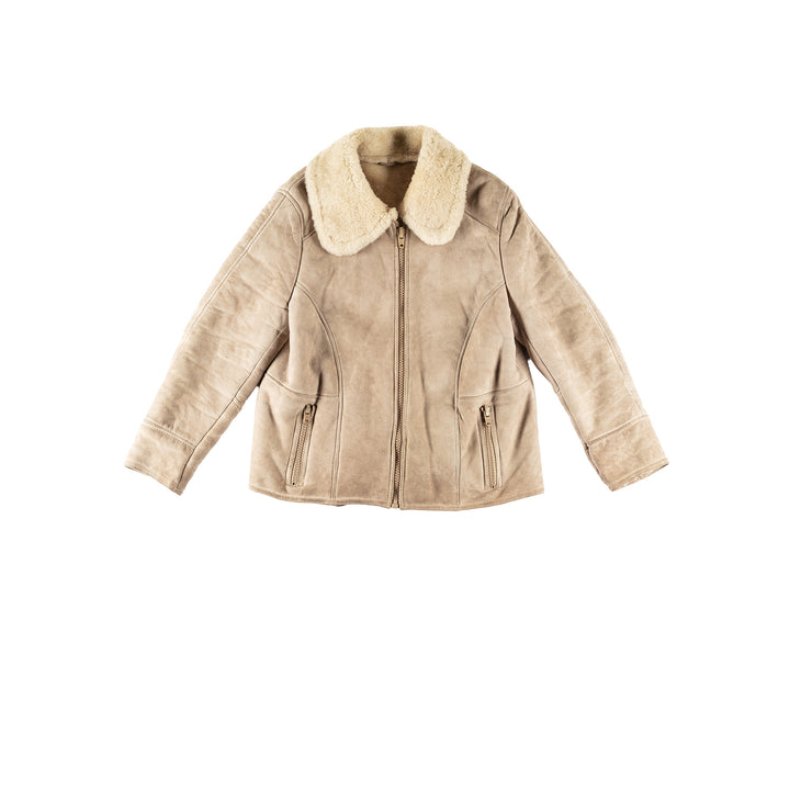 Vintage 70's Men Sheepskin Jacket in BeigeVN662