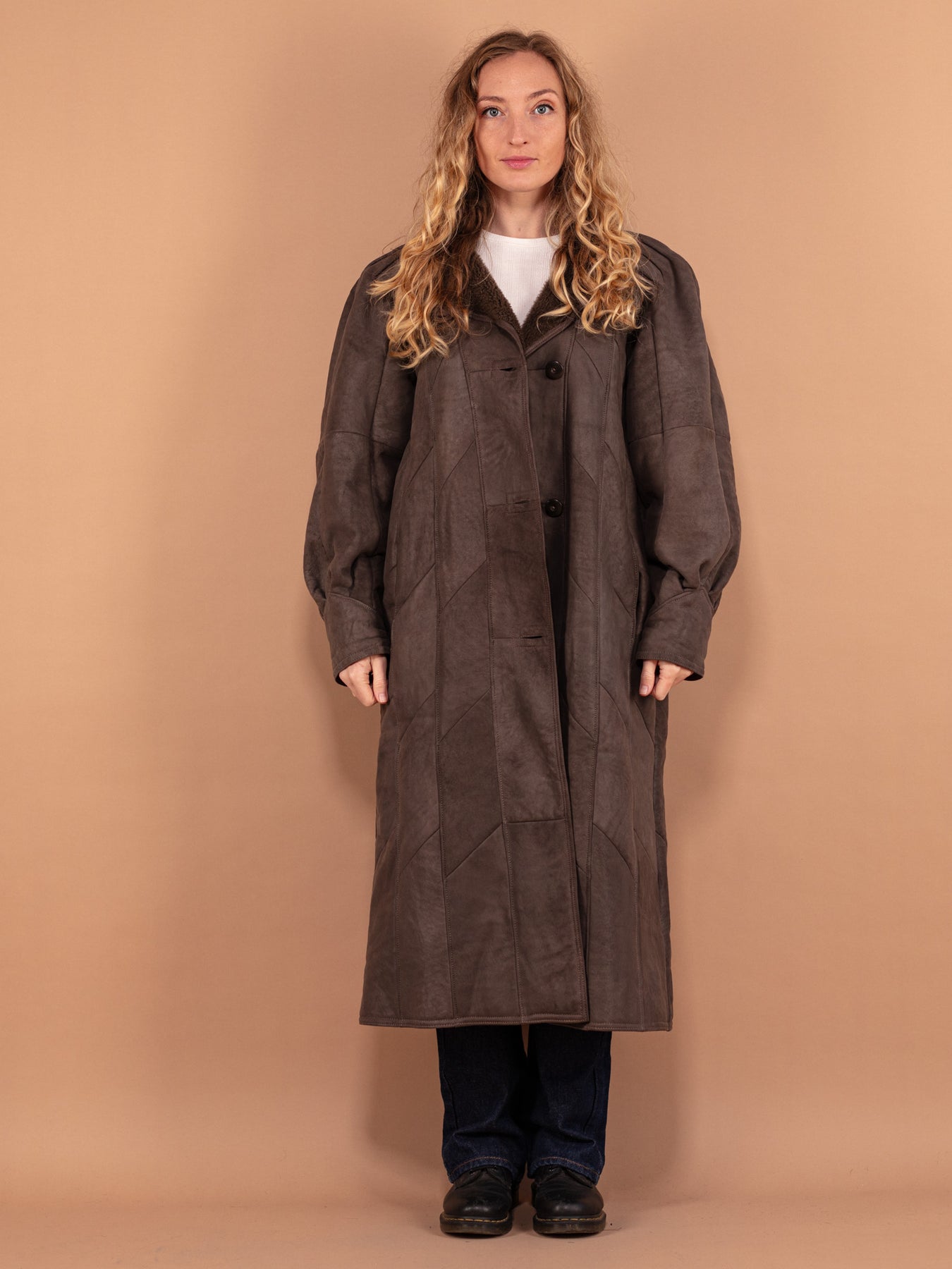 Online Vintage Store 80 s Women Sheepskin Coat Northern Grip