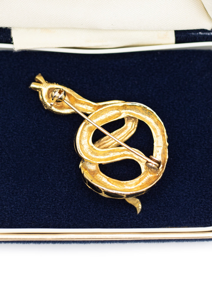 Vintage 80's Brooch in Gold