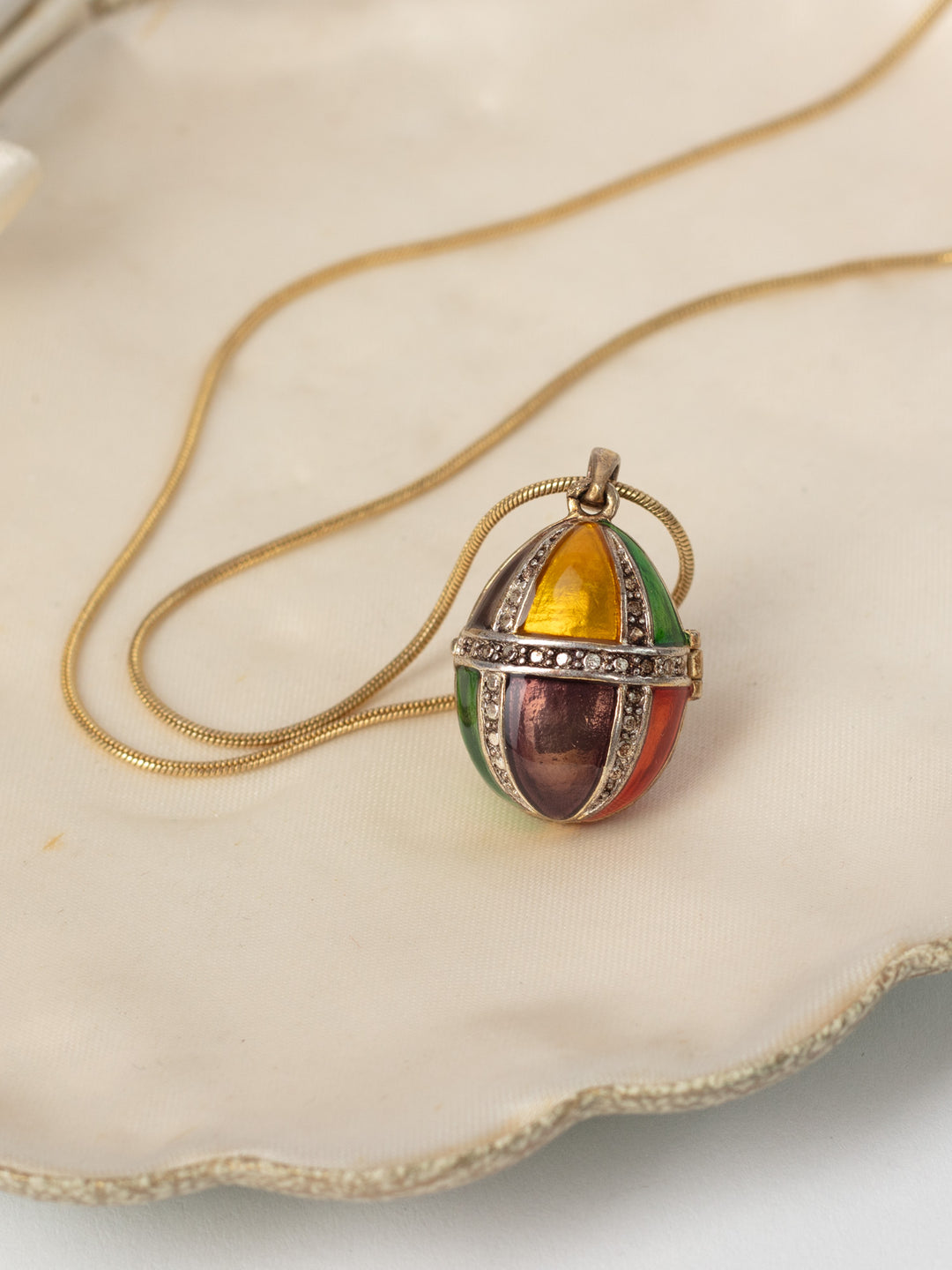 Vintage 90's Fabergé Style Egg Locket Necklace – NorthernGrip
