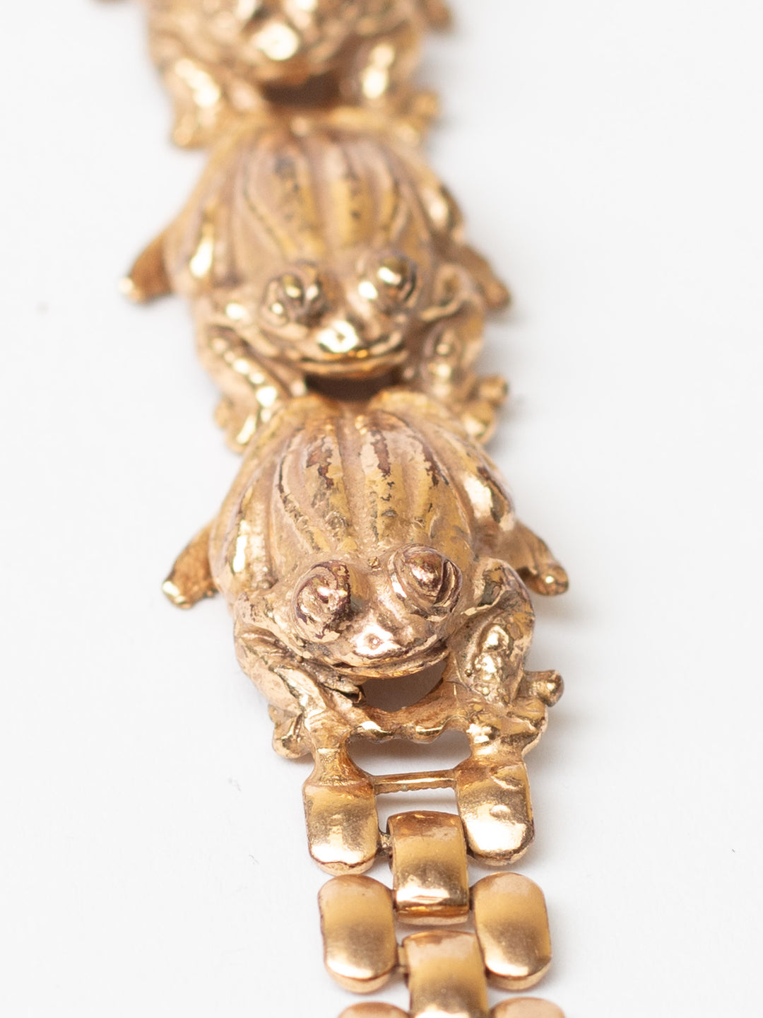 Vintage 80's Frog Link Bracelet