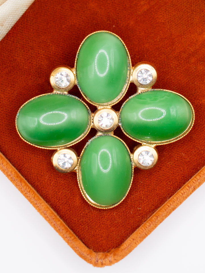 Vintage 60's Brooch in Green