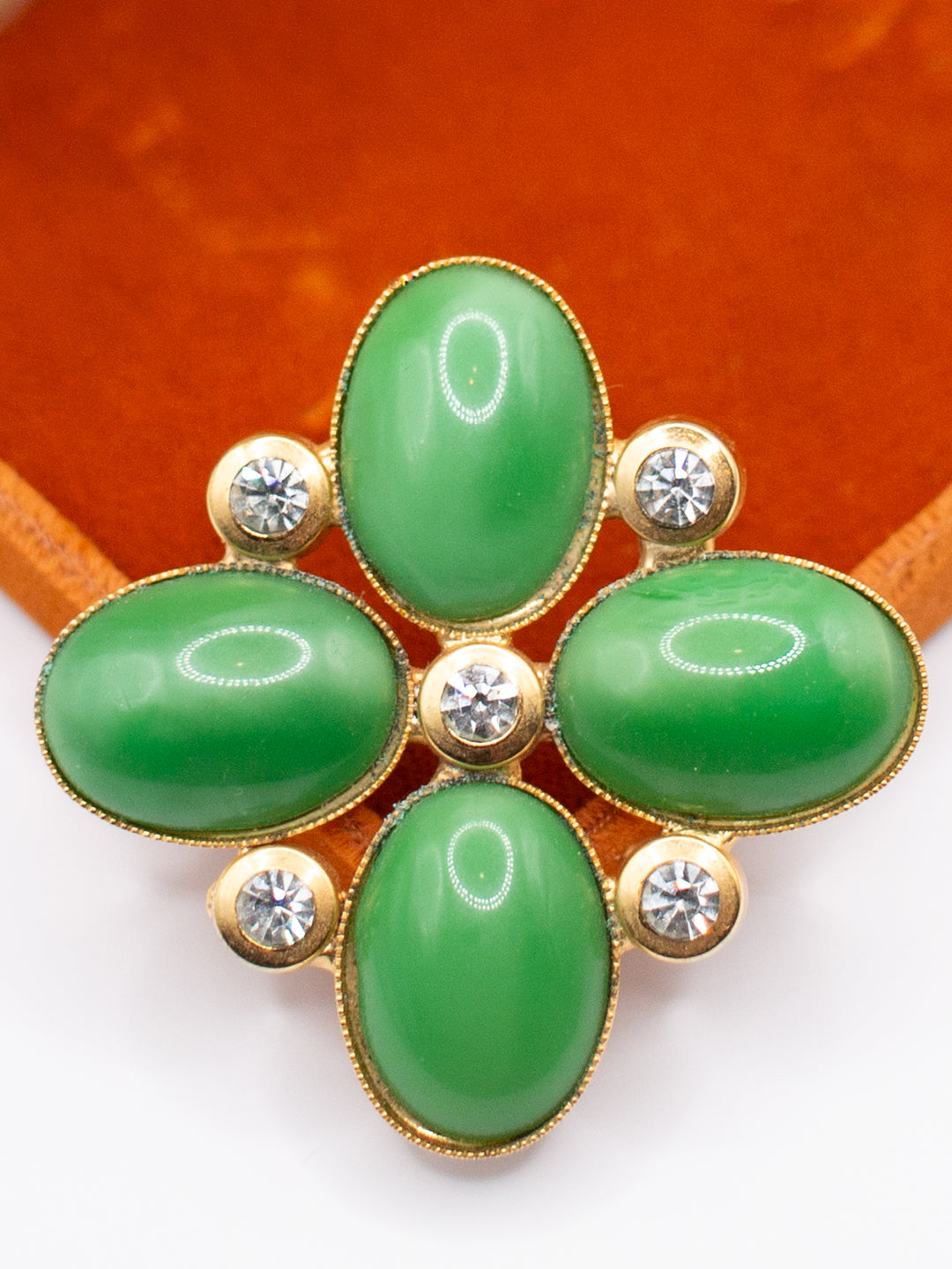 Vintage 60's Brooch in Green