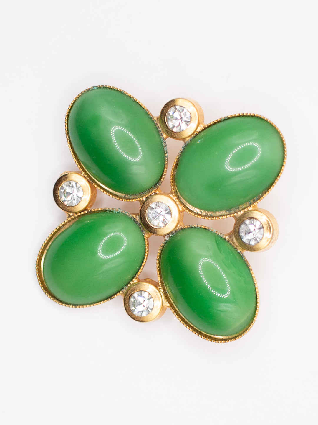 Vintage 60's Brooch in Green