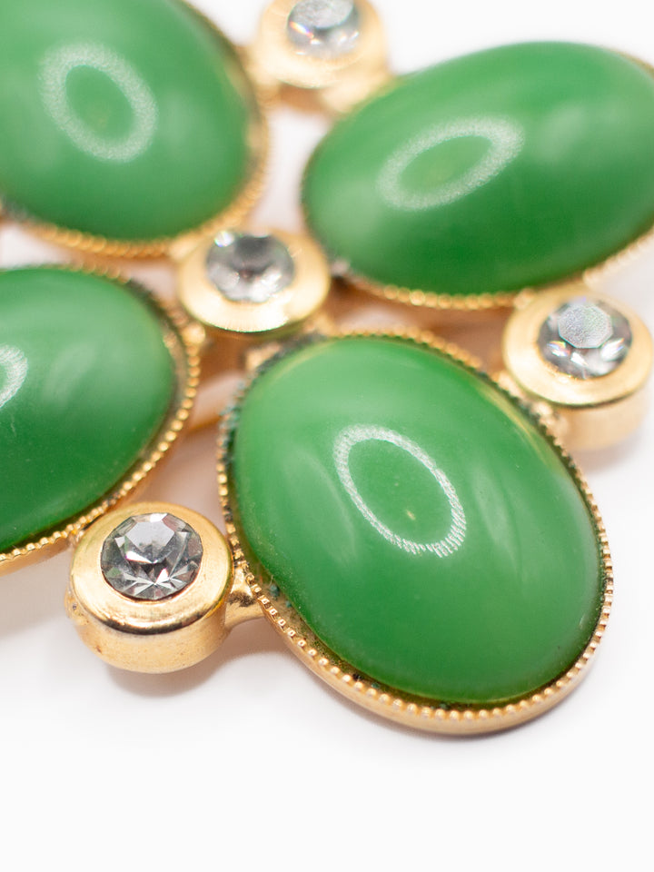 Vintage 60's Brooch in Green