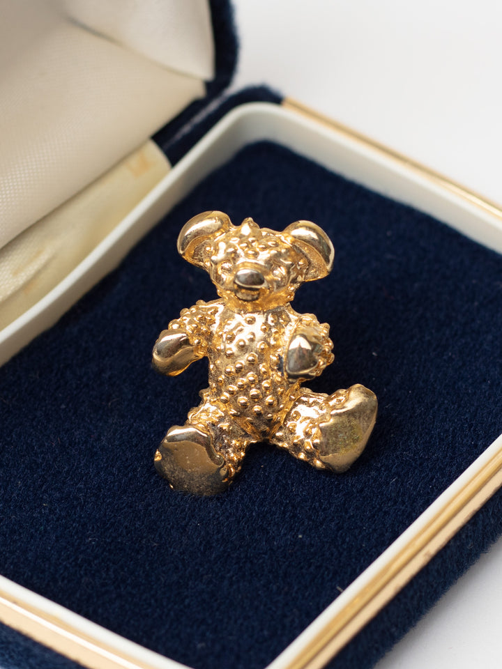 Vintage 80's Teddy Bear Brooch