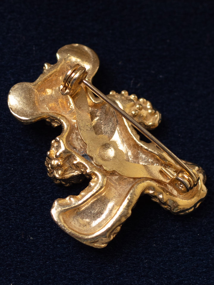 Vintage 80's Teddy Bear Brooch