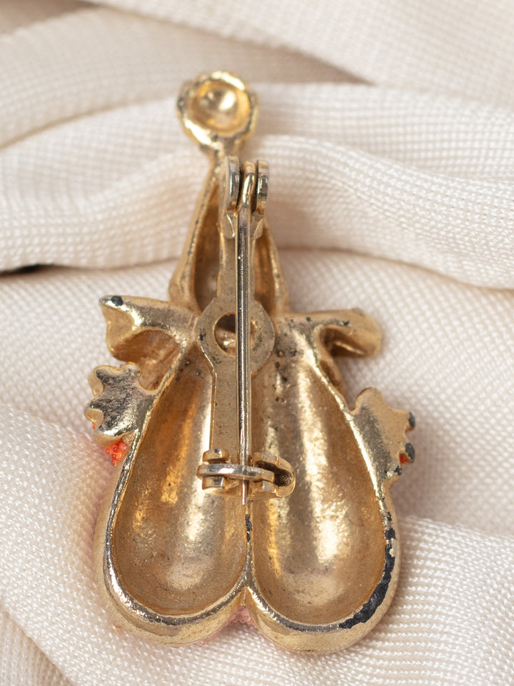 Vintage 60's Enamel Clown Brooch
