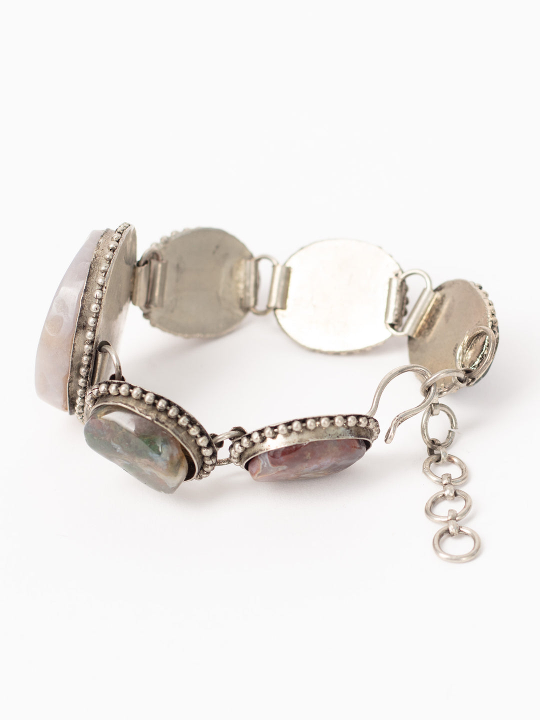 Vintage 70's Multi-Stone Boho Panel Bracelet