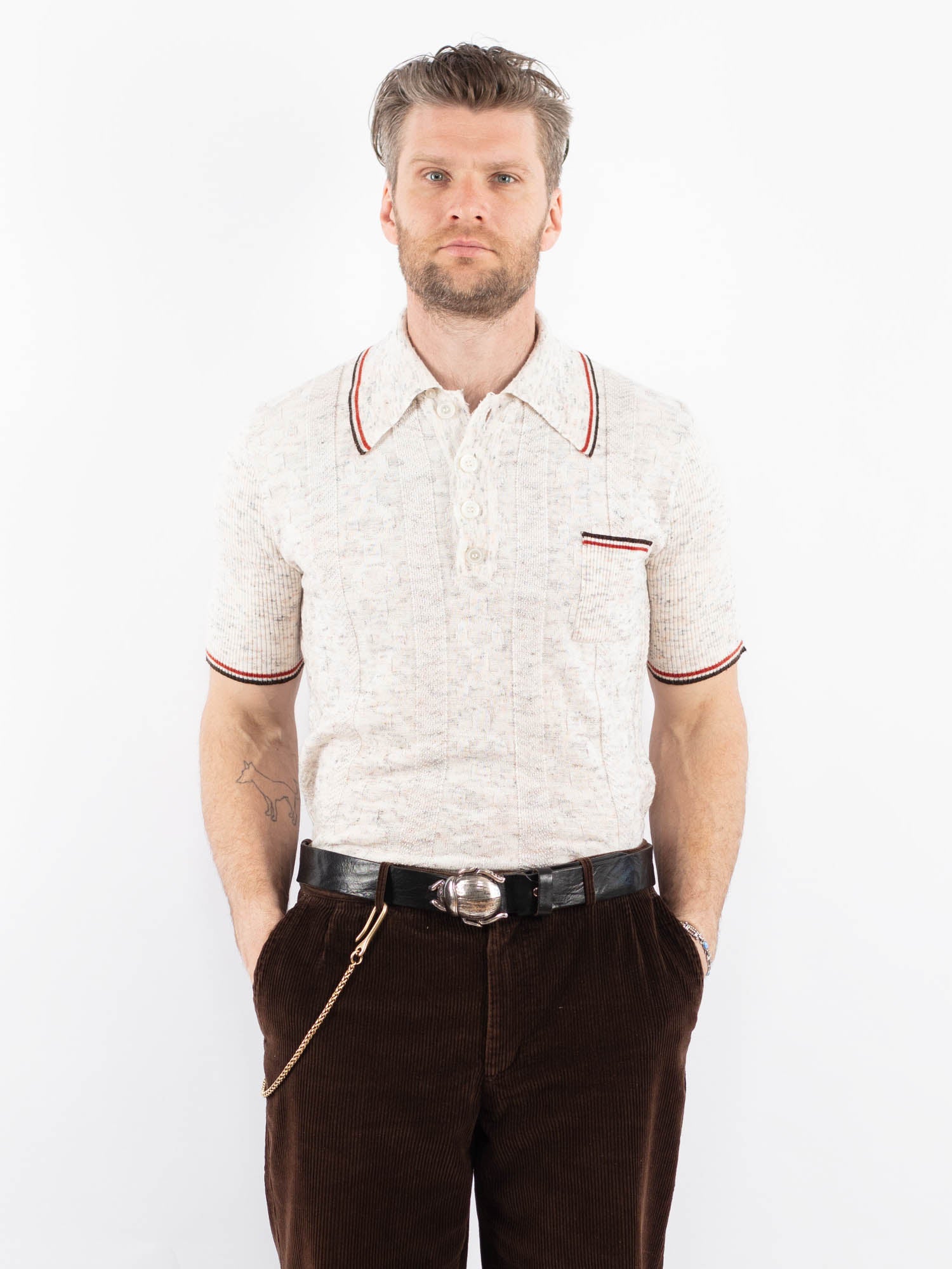 Online Vintage Store | 80's Men Polo Shirt | Northern Grip